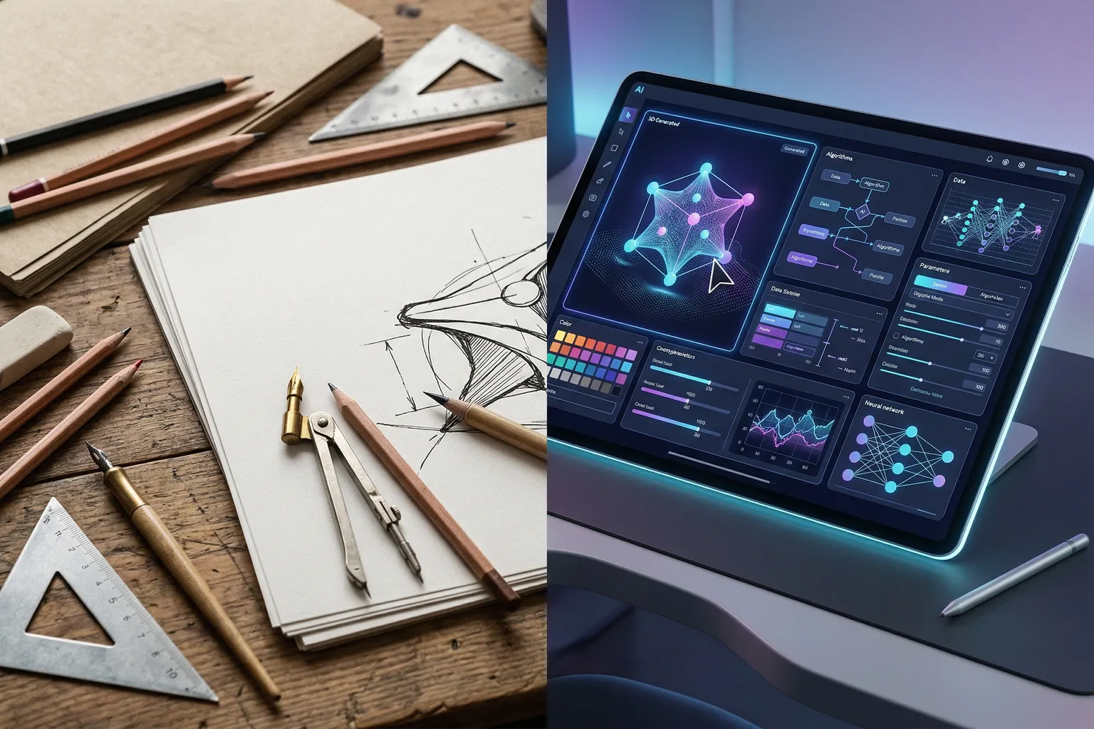 Matt Wolfe Tests AI Image Generators Against a Real Designer -- Our Take